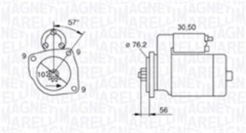 Стартер VW T4/Seat Ibiza II 1.9D-2.5D 90-03 (12V/1.8kw) (z=10)