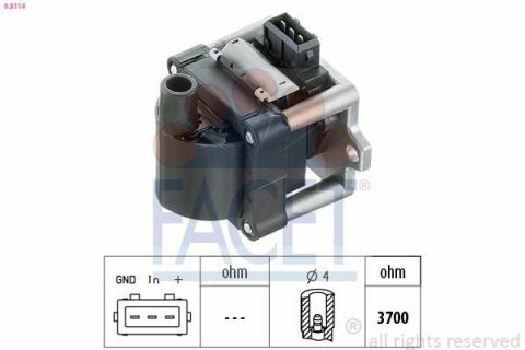 Катушка зажигания A80/Caddy/Golf/Passat 1.0-2.5 85-10 Катушка зажигания A80/Caddy/Golf/Passat 1.0-2.5 85-10