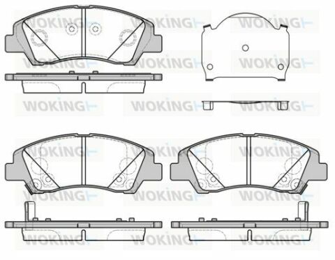 Тормозные колодки перед. Hyundai i10 1.0-1.2 13-