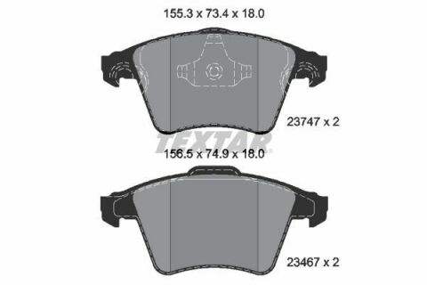 Колодки тормозные (передние) VW Multivan/T5 03-/T6 15- (Teves) Q+