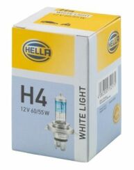 HELLA H4 12V 60/55W Автолампа WHITE LIGHT UP TO 300h, UP TO 4200 KELVIN HELLA H4 12V 60/55W Автолампа WHITE LIGHT UP TO 300h, UP TO 4200 KELVIN