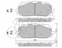 Тормозные колодки пер. Audi A5/Q7/VW Touareg 2.0-3.0 17-