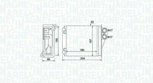 Радиатор отопления sprinter 06-,vw crafter 06-