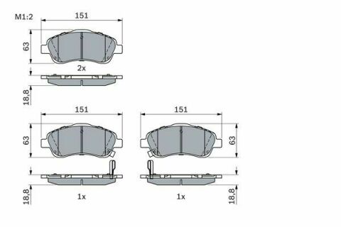 Колодки тормозные (передние) Toyota Avensis 03-08/Corolla Verso 04-09