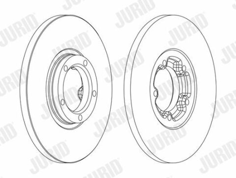 JURID FORD Диск тормозной передн. TRANSIT 86- 254 14,3 12.9