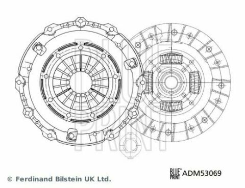 Комплект сцепления Mazda 6 2.0/2.3 02-08 (d=226mm) (+выжимной)