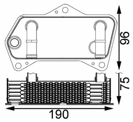 Радиатор масляный VW Caddy III/IV/Passat 05-14/Skoda Octavia 1.2-2.0/1.6-2.0 TDI 04-13