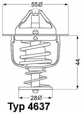 Термостат Mitsubishi Lancer/Outlander/Pajero 1.3-2.4 90-