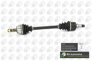 Піввісь Citroen C4/Peugeou 307 1.4/1.6i 01-10 (25/22) 630mm Л.