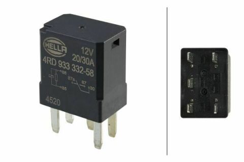 Реле многофункциональное 12V, 20A/30A, 5 пол.