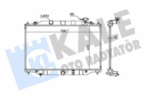 KALE MAZDA Радиатор охлаждения CX-5 2.0/2.5 11-