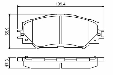 Колодки тормозные (передние) Toyota Corolla 01-18/Auris 07-12/Rav4 III 05-/Yaris/Prius+ 12-