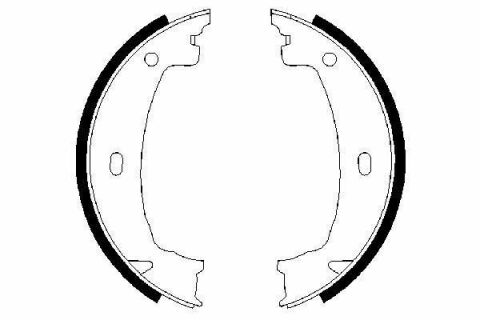 Колодки ручника BMW 1 (E81/E82)/3 (E46/E90) 98-13 (160.5x20) Колодки ручника BMW 1 (E81/E82)/3 (E46/E90) 98-13 (160.5x20)