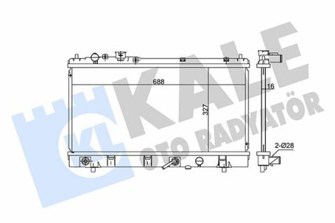 KALE MAZDA Радиатор охлаждения 323 F VI 1.6/1.9 98-