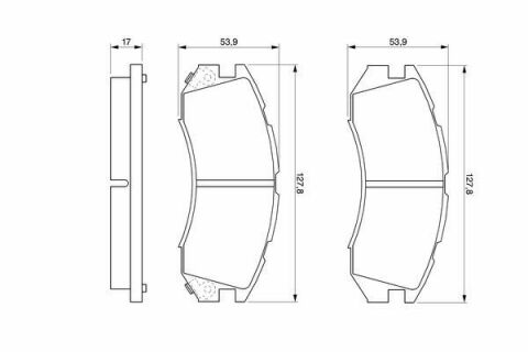 Колодки гальмові дискові Impreza 96-00 SUBARU