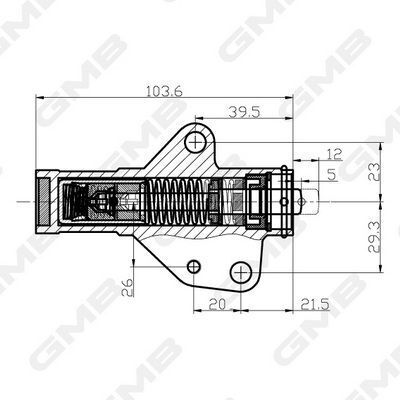 Натяжний пристрій grandis 2,4 04-, outlander 2,0-2,4 -06 mitsubishi