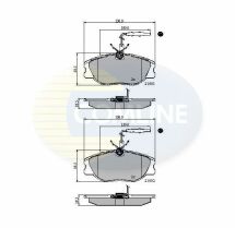 Гальмівні колодки дискові Citroen Synergie 94->02, Dispatch 95->, Fiat Scudo 96->03 Гальмівні колодки дискові Citroen Synergie 94->02, Dispatch 95->, Fiat Scudo 96->03