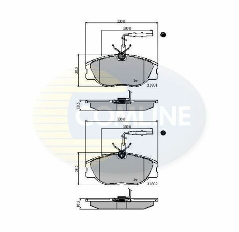 CBP11001 Comline - Тормозные колодки для дисков