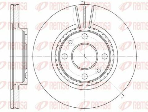 Диск тормозной перед. RENAULT 19, Clio II, Kangoo, Megane