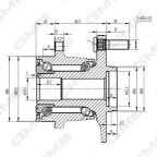 Подшипник задн. ступицы impreza 2.5 08- subaru