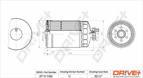 DP1110.13.0024 Drive+ - Фільтр палива