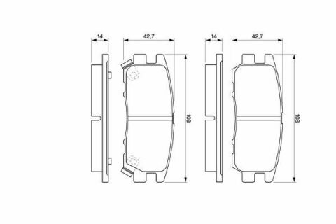 Колодки тормозные (задние) Mitsubishi Pajero 90-01/L400 94-05