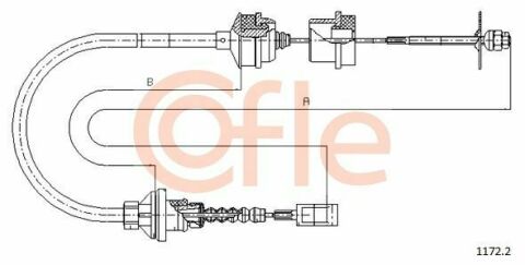 Трос зчеплення Ducato/Boxer 2.5 D 1.0/1.4t 94-02 (1035)