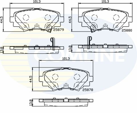 CBP32248 Comline - Гальмівні колодки до дисків CBP32248 Comline - Гальмівні колодки до дисків
