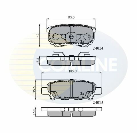 CBP31290 Comline - Тормозные колодки для дисков