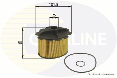 EFF071 Comline - Фильтр топлива (аналог WF8177/KX84D)