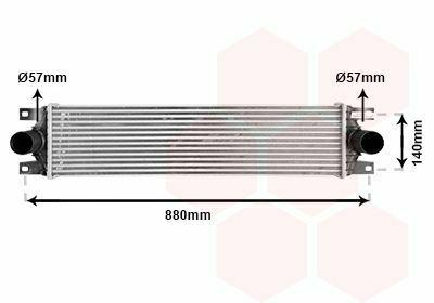 Радиатор интеркулера Renault Master/Opel Movano II 1.9/2.2/2.5 dCi 02-