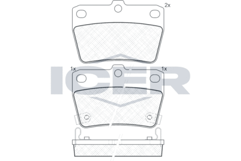 Колодки тормозные (задние) Toyota Rav4 II 00-05