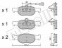 Колодки гальмівні (передні) Fiat Bravo/Brava 95-01/Marea 96-02/Lancia Delta II 94-99 (+датчик), фото 14 - інтерент-магазин Auto-Mechanic