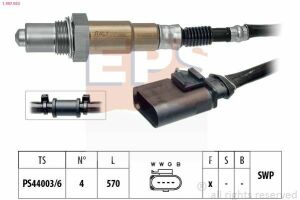 EPS Лямбда-зонд (4 конт.) AUDI A3 1,4TFSI, A5/A6/A8 2,0TFSI, VW 1,4TSI, SKODA