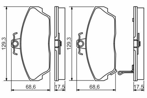 Колодки тормозные передние Concerto 1.5 16V 90-,Civic VI,VII,Rover 200,400,45,800 HONDA