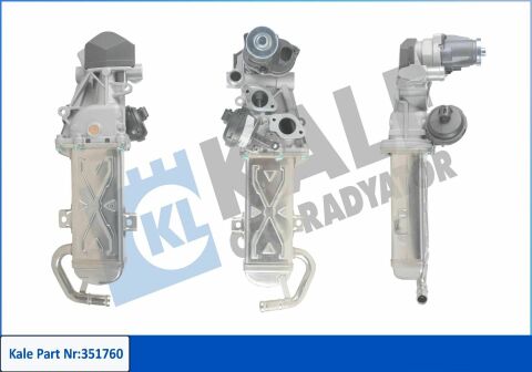 KALE VW Клапан EGR Audi A3,Q3,Seat,Skoda Octavia II,SuperB,Yeti,Caddy III,IV,Golf VI,Passat 1.6/2.0TDI