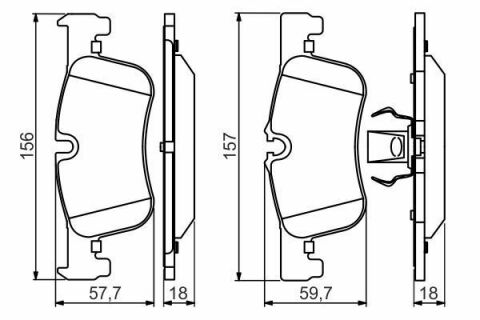 Гальмівні колодки передні 1 F20,2 F22,3 F30,4 F32,33 12- BMW