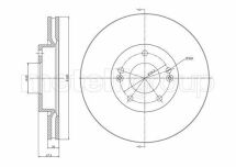 Диск гальмівний (передній) Hyundai Tucson 04-/ix20 10-/i30/Kia Cee'd 06- (280x26)(з покриттям)(вент.)