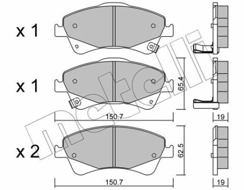 Колодки тормозные (передние) Toyota Avensis/Verso 08-18/Auris 06-15