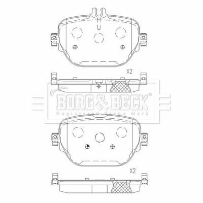 Комплект тормозных колодок, дисковый тормоз