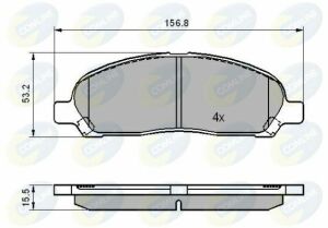 CBP01606 Comline - Гальмівні колодки до дисків