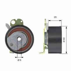 Натяжной ролик ремня ГРМ GATES POWERGRIP TENSIONER