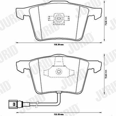 тормозные колодки передниеaudi a3 06-,golf v,vi,eos,seat leon 06-