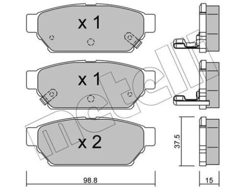 Колодки гальмівні (задні) Mitsubishi Carisma/Colt/Lancer 91-06