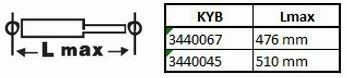 3440045 KYB - Амортизатор, _Excel-G_ (двухтрубный газ)