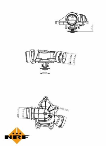 Термостат BMW 7 (E38)/5 (E39) 3.0d 98-03 (M57) (88°C)