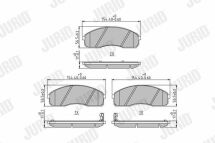 гальмівні колодки передніpregio,carnival 99- гальмівні колодки передніpregio,carnival 99-