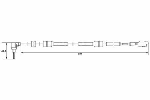 BOSCH CITROEN Датчик ABS C8, FIAT Ulysse