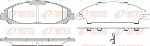 Колодки гальмівні передні mustang 17-