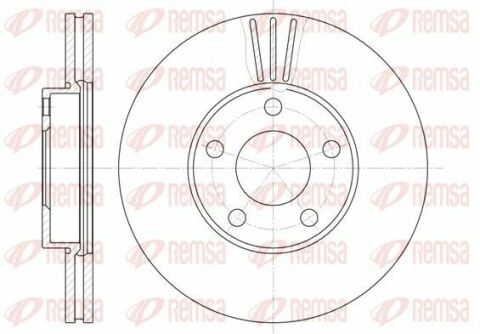 Диск тормозной перед. (вентил.) VW Passat 96-00 (282*25)